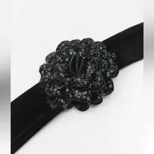 ✨SALE✨ ZARA FABRIC FLOWER BELT ✨SALE✨ Zara FLOWER CORD BELT Size 32 (85) | eBay main image 4